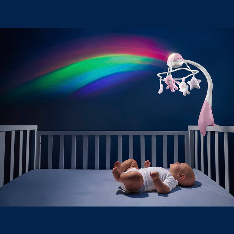 MOVIL PROYECTOR ARCOIRIS ROSA