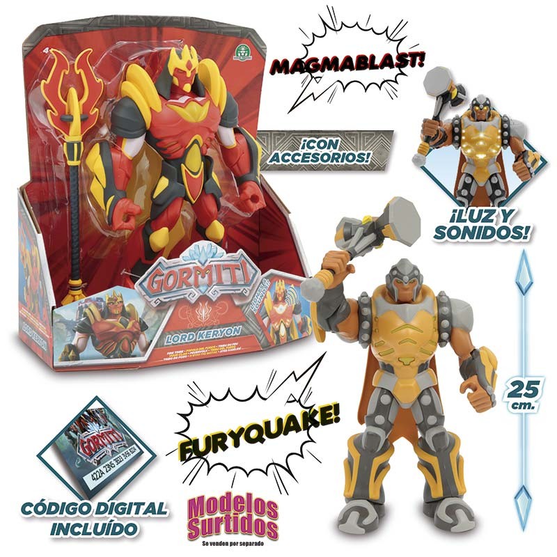 GORMITI FIGURAS 25CM LUZ Y SON