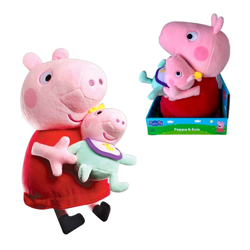 PEPPA PIG CON BEBE 25 CM