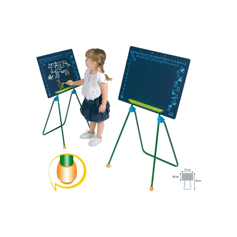 PIZARRA PEQUEÑA-CON PIES METAL
