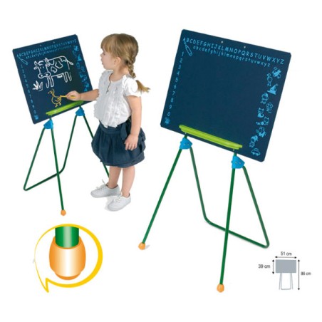 PIZARRA PEQUEÑA-CON PIES METAL