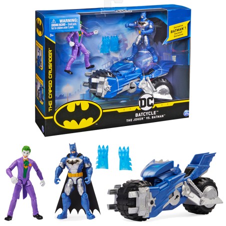 BATMAN BATMOTO CON 2 FIG 10CM