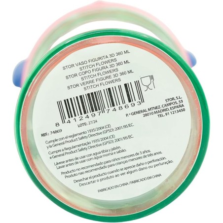 VASO FIGURITA 3D 360 ML STITCH