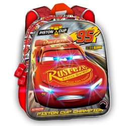 MOCHILA BASICA CARS C/ LUZ Y S