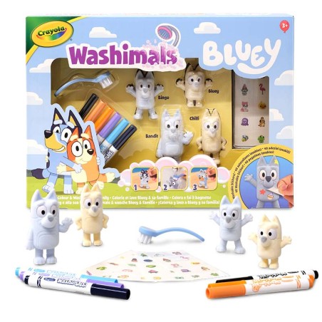 WASHIMALS BLUEY SET 4 MASCOTAS