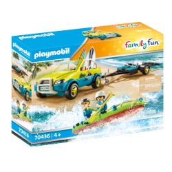 COCHE DE PLAYA CON CANOA