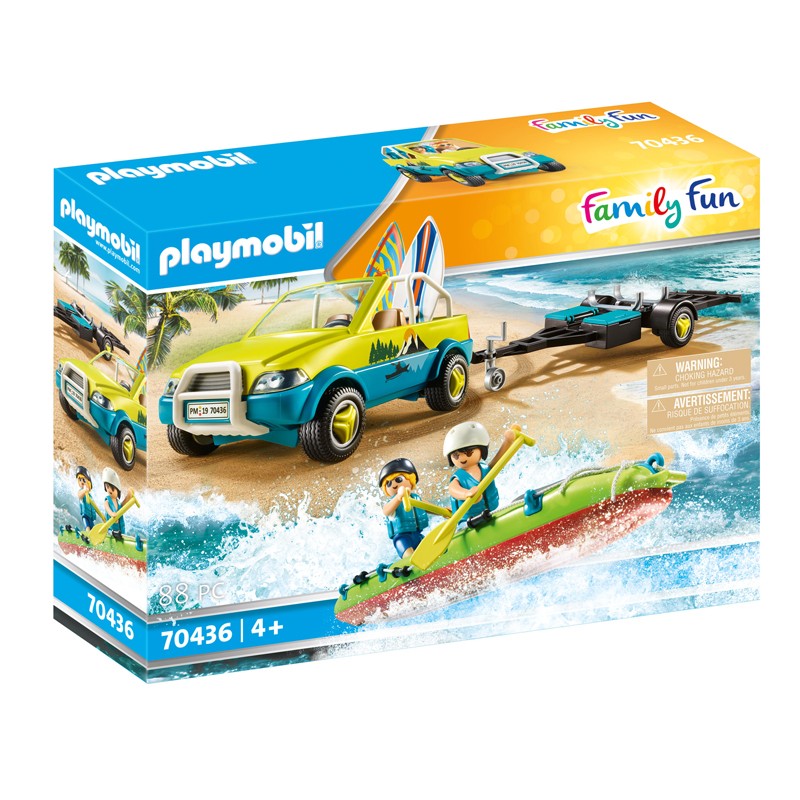 COCHE DE PLAYA CON CANOA