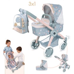 COCO COCHE DE MUÑECA 3X1 PLEGA