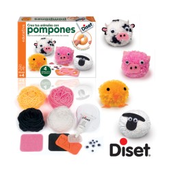 CREA ANIMALES CON POMPONES