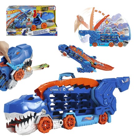 HOTWHEELS CITY CAMION T-REX DE