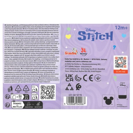 PELUCHE YUYUS STITCH 12 CM