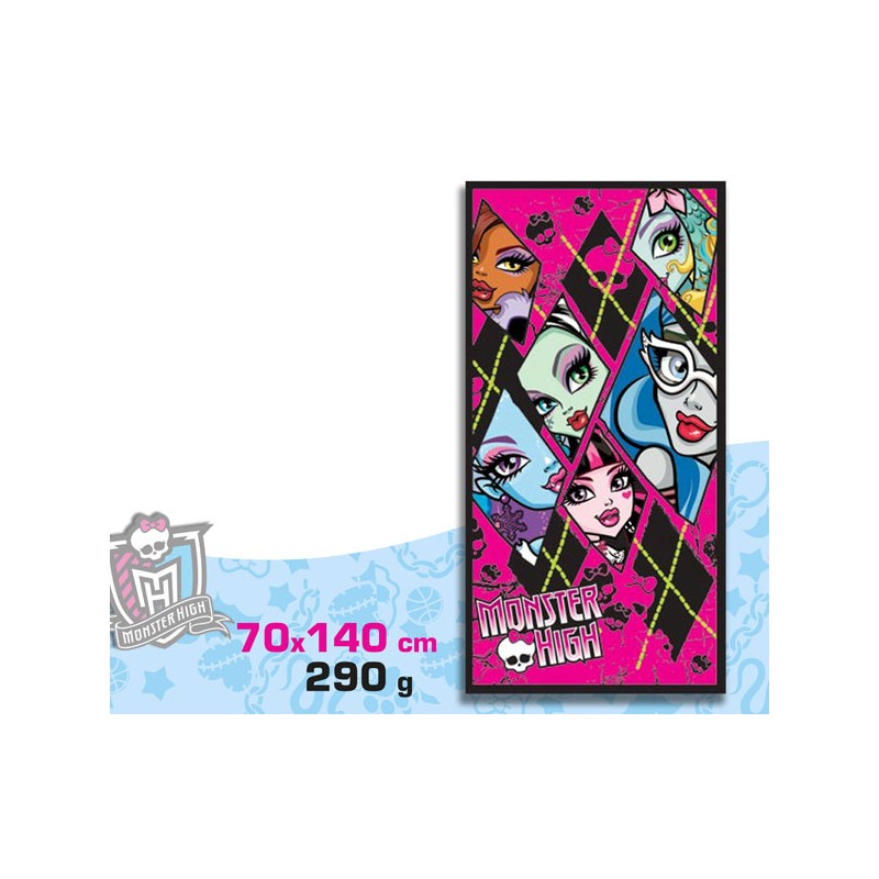 TOALLA PLAYA MONSTER HIGH 70x1