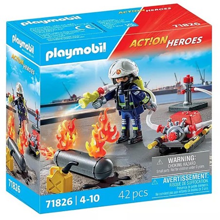 ACTION HEROES BOMBERO CON BOMB