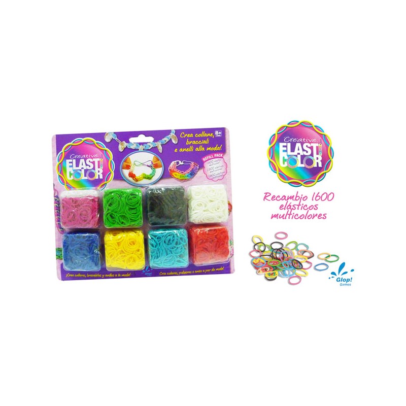 ELASTICOLOR 8 COLORS 1600 GOMA
