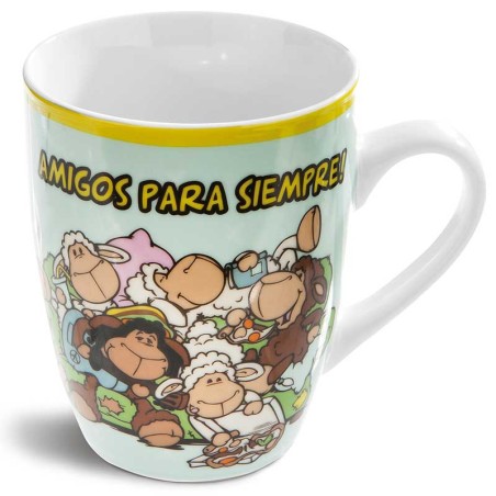 TAZA AMIGOS PARA SIEMPRE PORCE