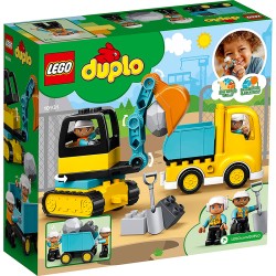 DUPLO CAMION Y EXCAVADORA CON