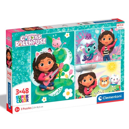 PUZZLE 3x48P LA CASA DE GABBY