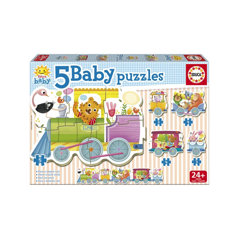 PUZZLE TREN DE LOS ANIMALES