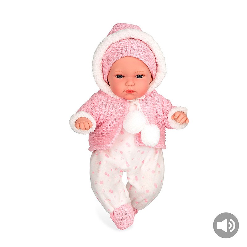 MUÑECA 33 CM EREA ROSA MECANIS