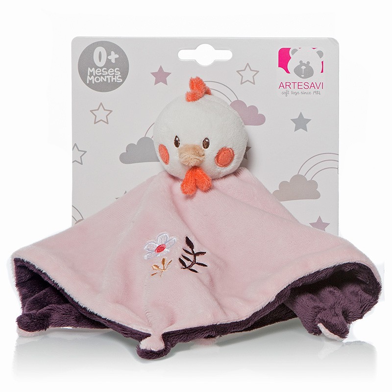 DOU DOU GALLINA SONAJERO ROSA