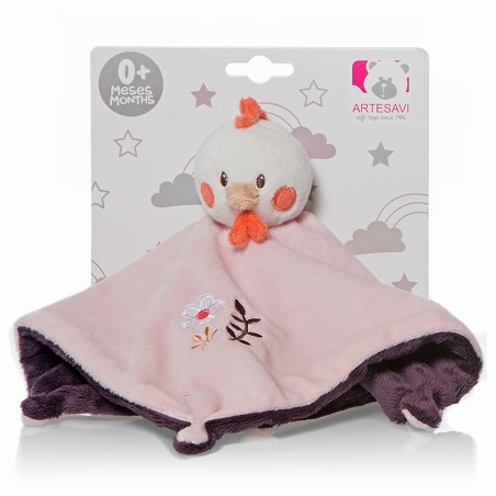 DOU DOU GALLINA SONAJERO ROSA