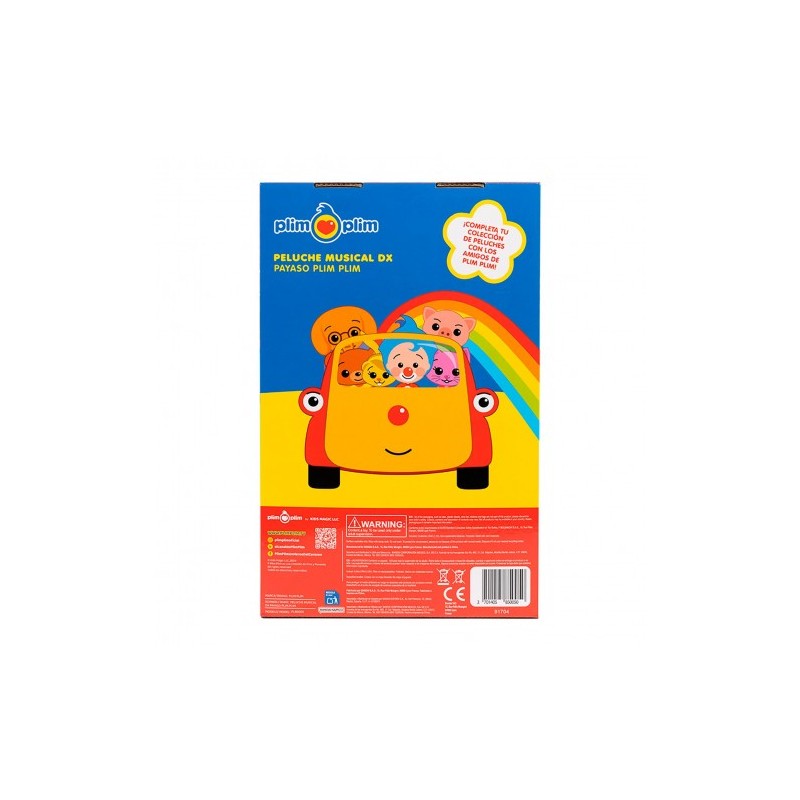 PELUCHE MUSICAL DX PAYASO PLIM PLIM