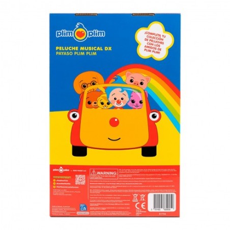 PELUCHE MUSICAL DX PAYASO PLIM