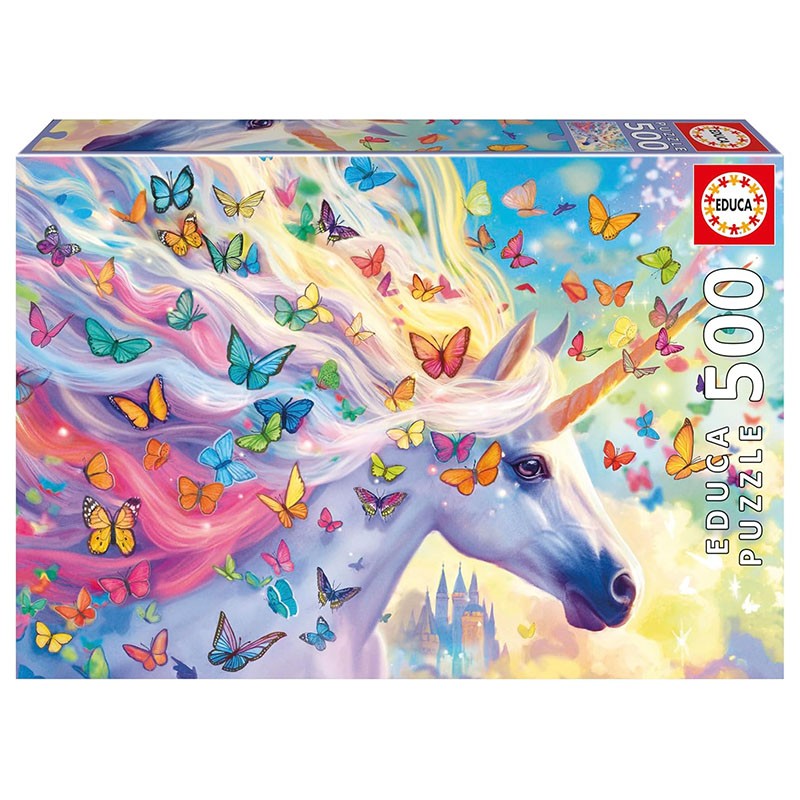 PUZZLE 500P UNICORNIO ARCOIRIS