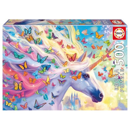 PUZZLE 500P UNICORNIO ARCOIRIS