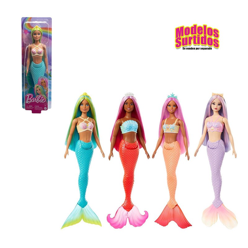 BARBIE MUÑECA SIRENA SURTIDA C