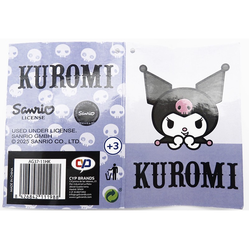 SANRIO KUROMI PARAGUAS MANUAL INFANTIL TRANSP. BURBUJA 48 CM