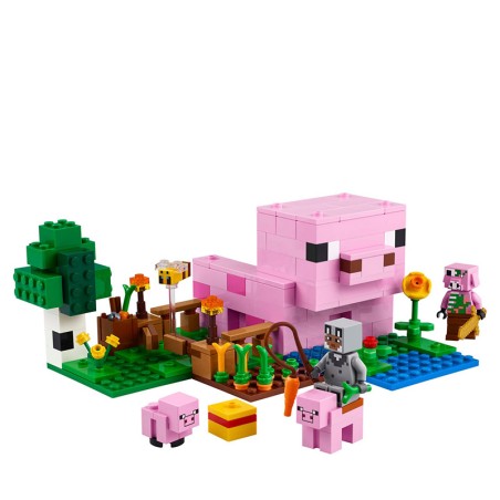 MINECRAFT LA CASA CERDO BEBE