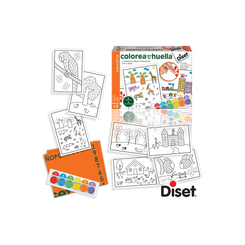 COLOREA CON TU HUELLA