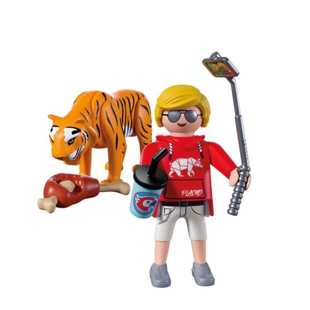 ZOO TIGRE Y VISITANTE