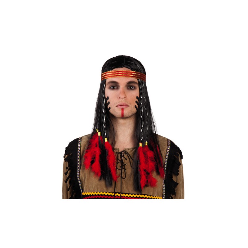 PELUCA INDIO CHEVEYO DIADEMA
