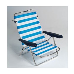 SILLA-CAMA PLAYA MONOFIL. ALUM