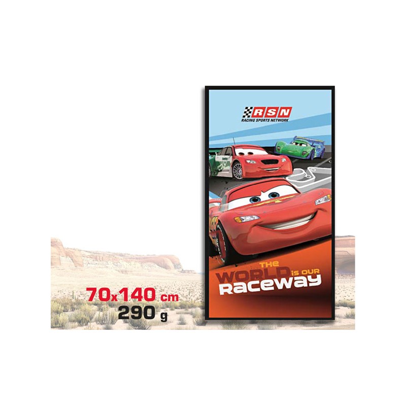 TOALLA PLAYA CARS 70x140 cm.
