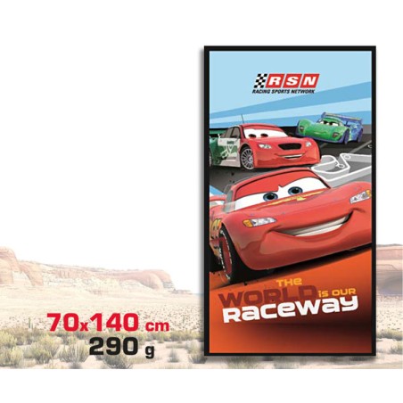 TOALLA PLAYA CARS 70x140 cm.