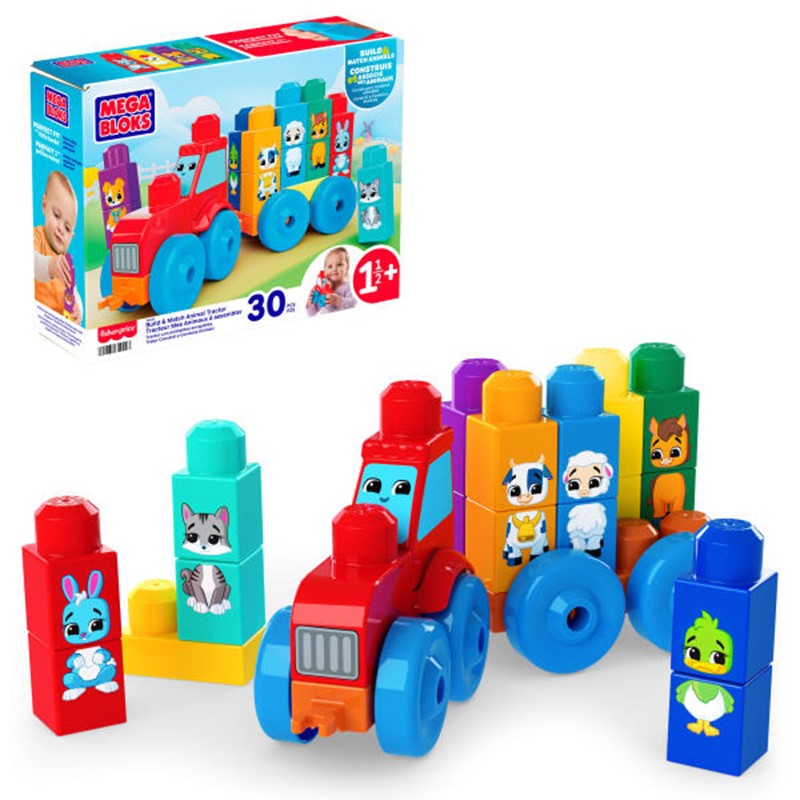 MEGA BLOKS TRACTOR CONSTRUYE Y
